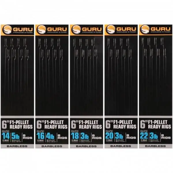 Guru F1 Pellet Pole Rig 6" 1 Guru F1 Pellet Pole Rig 6"