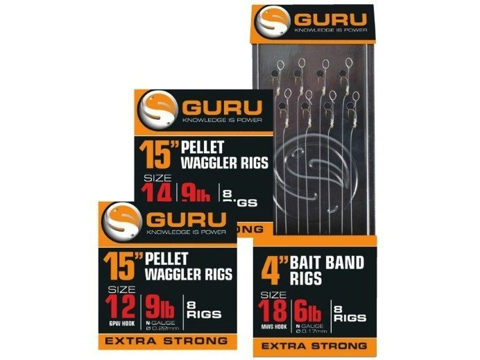 Guru Pellet Waggler - Bait Bands Ready Rig 1 Guru Pellet Waggler - Bait Bands Ready Rig