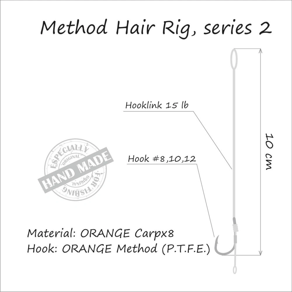 LIFE ORANGE Method Hair Rigs 4 LIFE ORANGE Method Hair Rigs - Afbeelding 4