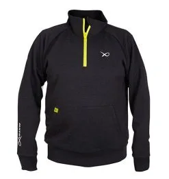 Matrix Fishing Minimal Black/marl + Lime 1/4 Zip