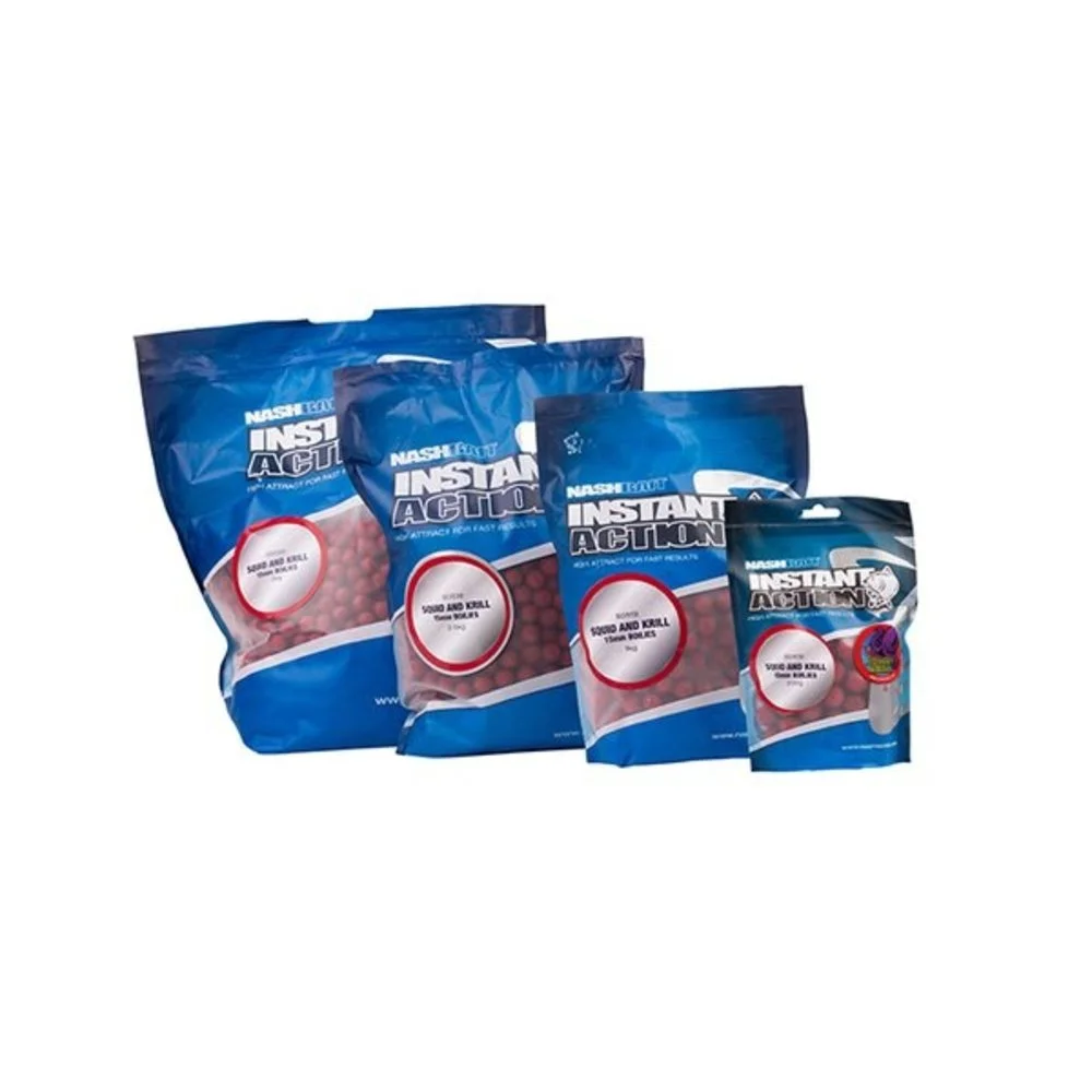 NASH Instant Action Squid & Krill Boilies (2.5kg) 2 NASH Instant Action Squid & Krill Boilies (2.5kg) - Afbeelding 2
