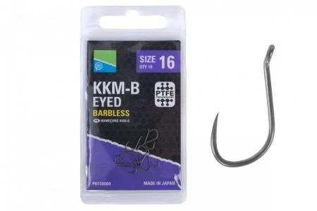 Preston Kkm-b Eyed Barbless Hooks 1 Preston Kkm-b Eyed Barbless Hooks