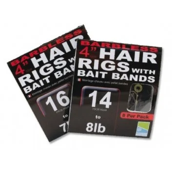 Preston Pr36 Hair Rigs With Bait Bands (barbless) **UITLOPEND** 1 Preston Pr36 Hair Rigs With Bait Bands (barbless) **UITLOPEND**