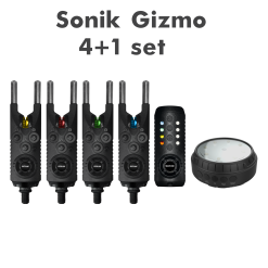 Voorpagina 30 Sonik Gizmo 4+1 Alarm + Bivvy Lamp | Beetmelder Set (R, Gr, Ge & B)